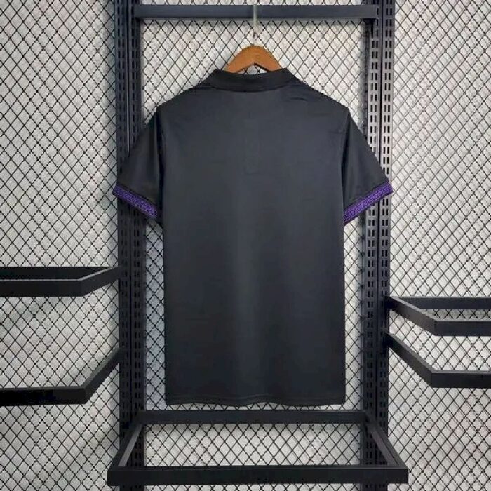 Mens Brazil 2023/24 Black Polo 7