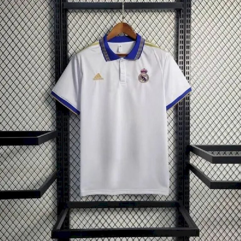 Mens Real Madrid 2023/24 White Polo