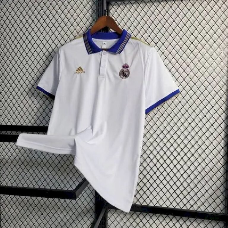 Mens Real Madrid 2023/24 White Polo 1