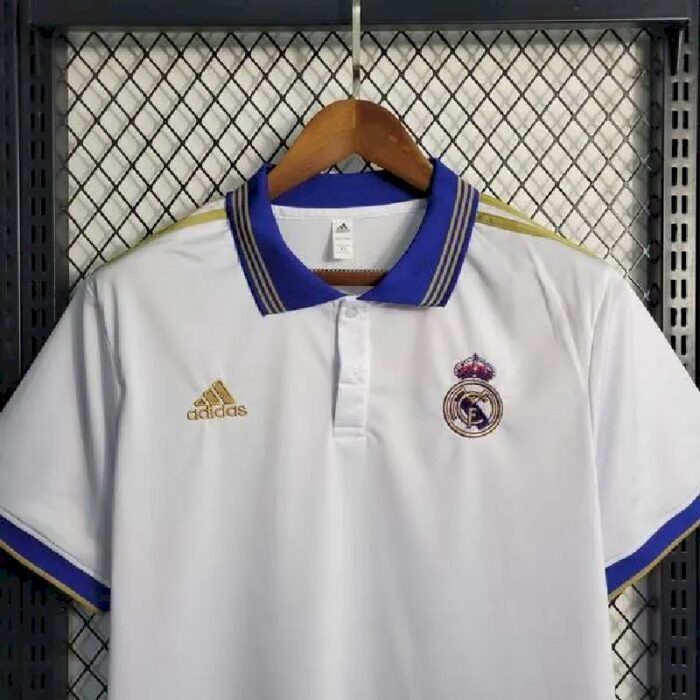 Mens Real Madrid 2023/24 White Polo 2