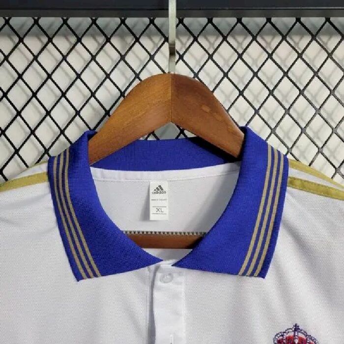 Mens Real Madrid 2023/24 White Polo 3