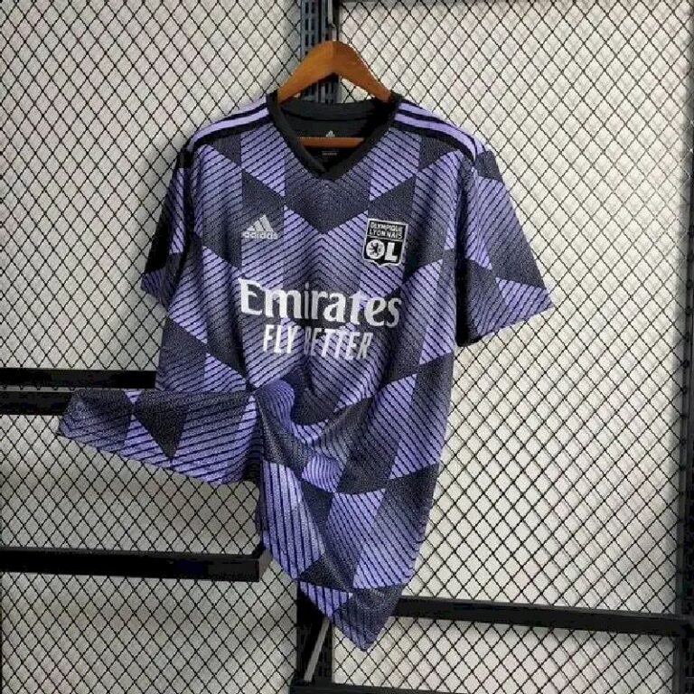 Mens Olympique Lyonnais 2023 Second Away Jersey 1