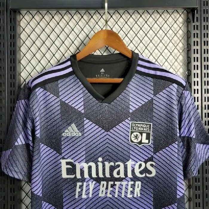Mens Olympique Lyonnais 2023 Second Away Jersey 2