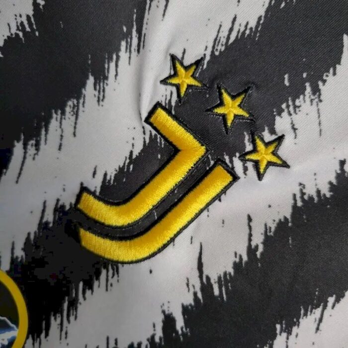 Mens Juventus 2023/24 Home Long Sleeve Jersey 2