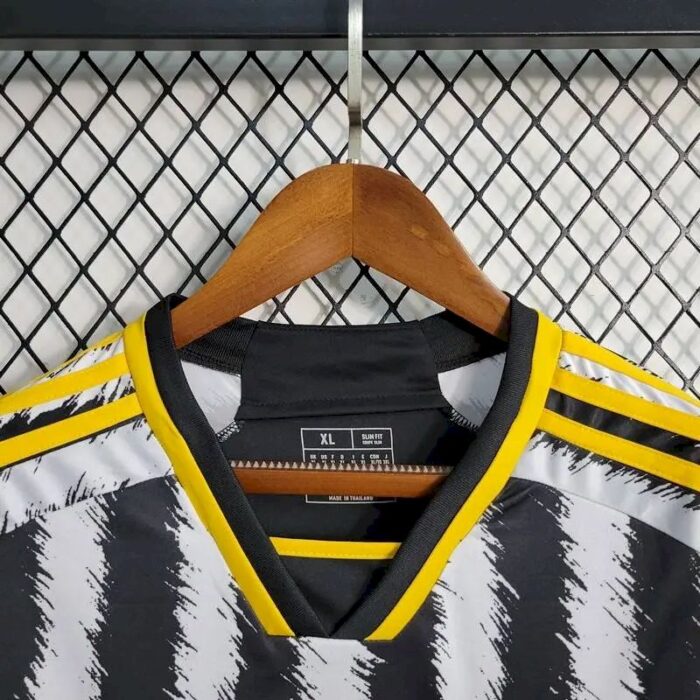 Mens Juventus 2023/24 Home Long Sleeve Jersey 6