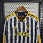 Mens Juventus 2023/24 Home Long Sleeve Jersey 1