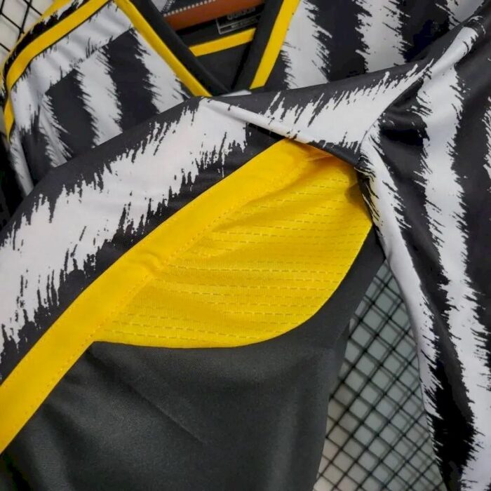 Mens Juventus 2023/24 Home Long Sleeve Jersey 8