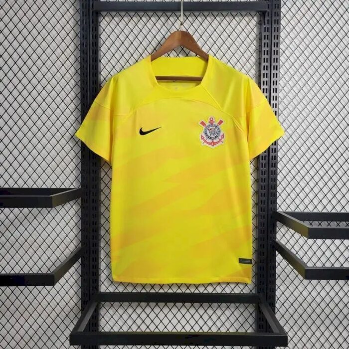 Mens Corinthians 2023/24 Goalkeeper Yellow Boutique Jersey 1