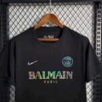 Mens Paris Saint-Germain 2023/24 Balmain Pre-Match Jersey 4