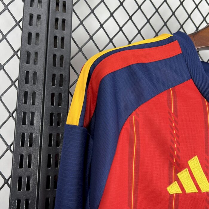 Mens Spain 2026 World Cup Home Long Sleeve Jersey españa 7