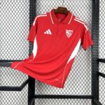 Mens Sevilla FC 2025/26 Red Travel Polo Jersey 7
