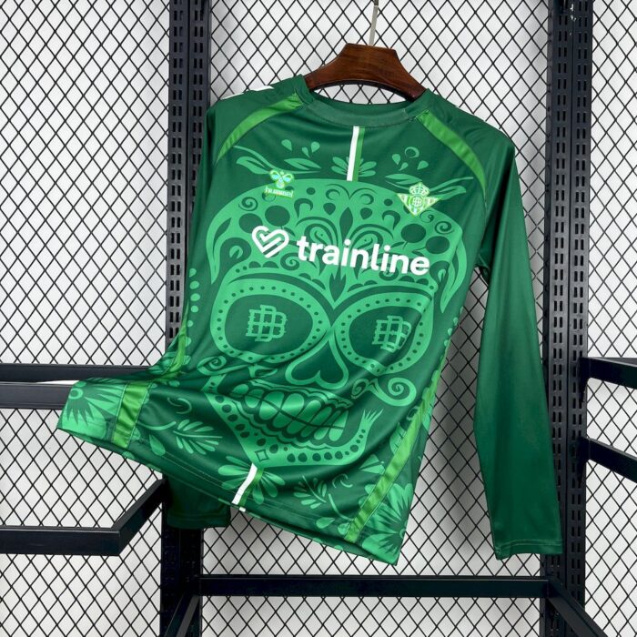 Mens Real Betis 2025/26 Pre-Match Long Sleeve Jersey 7