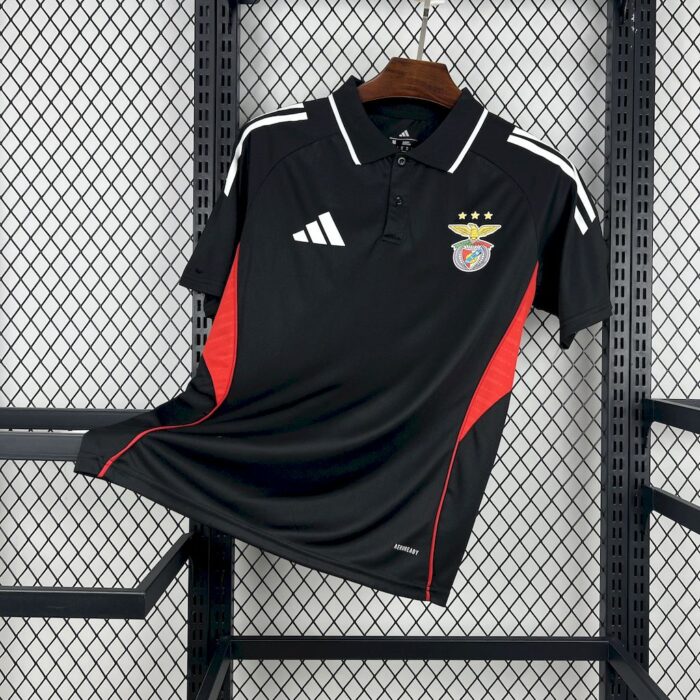 Mens Benfica 2025/26 Lazer Polo Jersey 7
