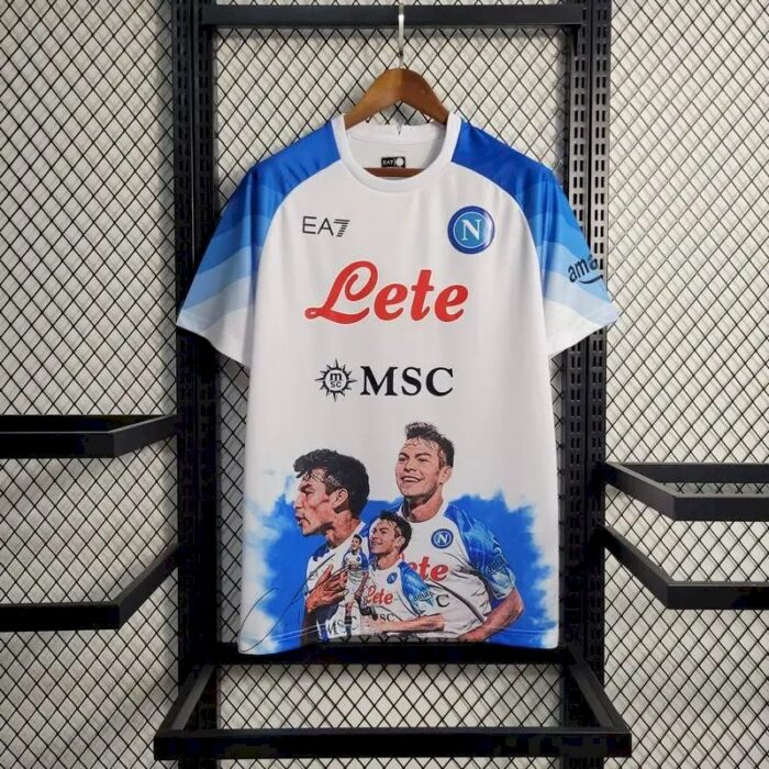 Mens Napoli 2023/24 Champion Edition Jersey White 1