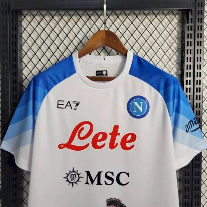 Mens Napoli 2023/24 Champion Edition Jersey White 5