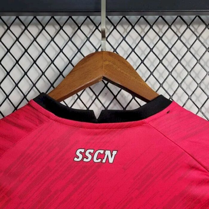 Mens Napoli 2023/24 Champion Edition Jersey Red 3