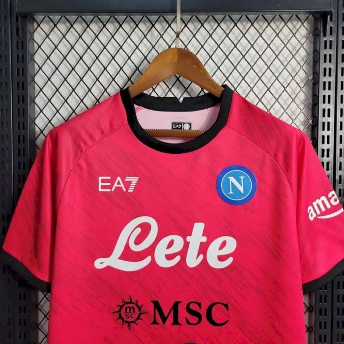 Mens Napoli 2023/24 Champion Edition Jersey Red 2