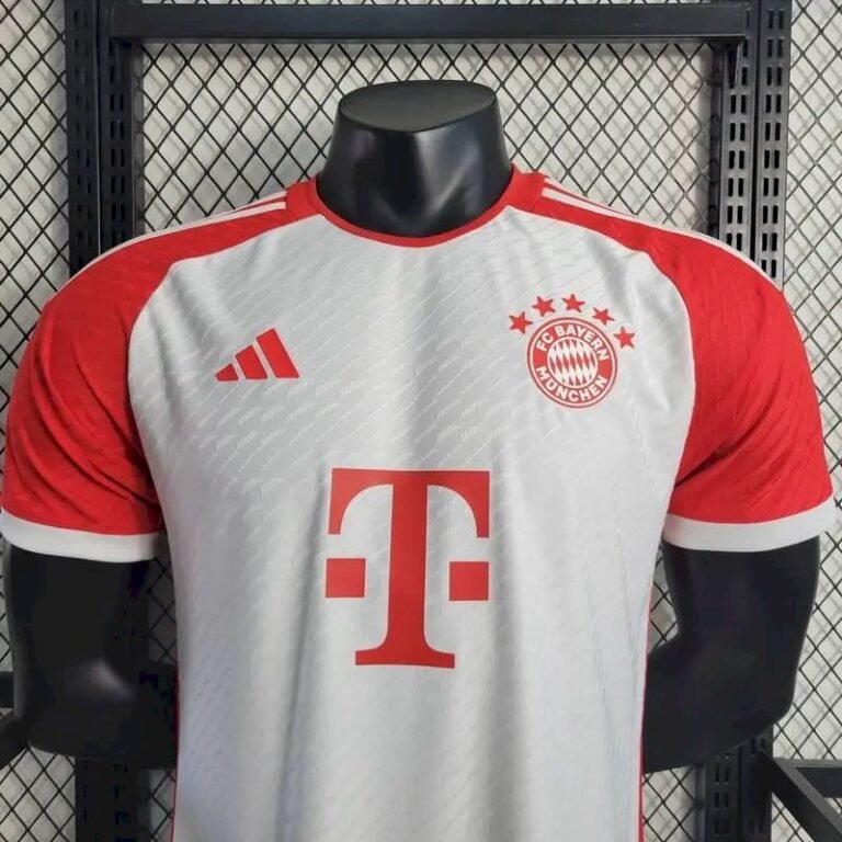 Mens Bayern Munich 2023/24 Home Player Version Jersey 1
