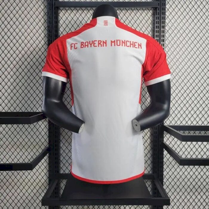 Mens Bayern Munich 2023/24 Home Player Version Jersey 4
