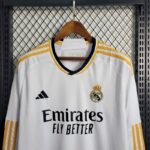Mens Real Madrid 2023/24 Home Long Sleeve Jersey 1