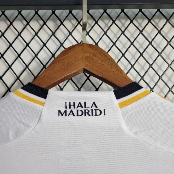 Mens Real Madrid 2023/24 Home Long Sleeve Jersey 5