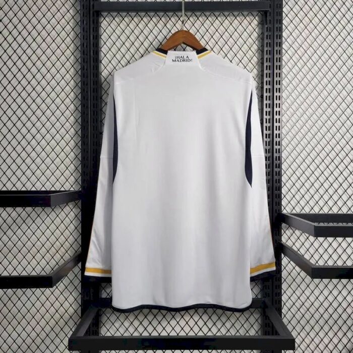 Mens Real Madrid 2023/24 Home Long Sleeve Jersey 6