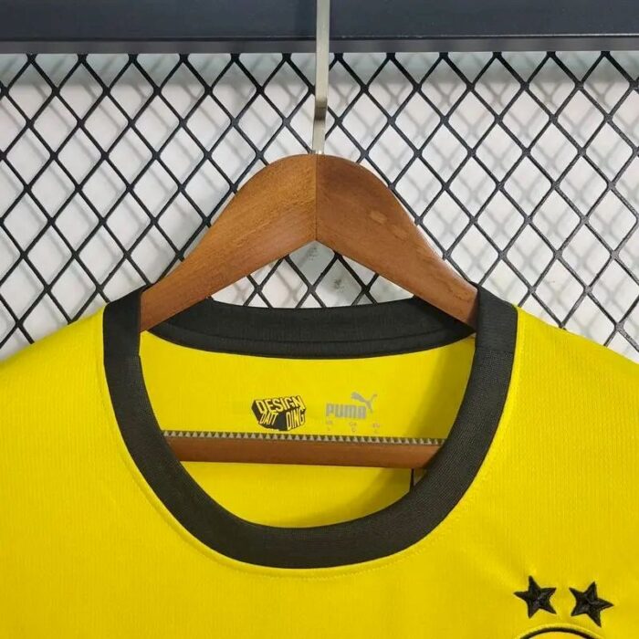 Mens Borussia Dortmund 2023/24 Home Long Sleeve Jersey 3