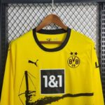 Mens Borussia Dortmund 2023/24 Home Long Sleeve Jersey 1