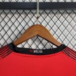 Mens AC Milan 2023/24 Home Long Sleeve Jersey 7