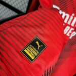 Mens AC Milan 2023/24 Home Long Sleeve Jersey 10