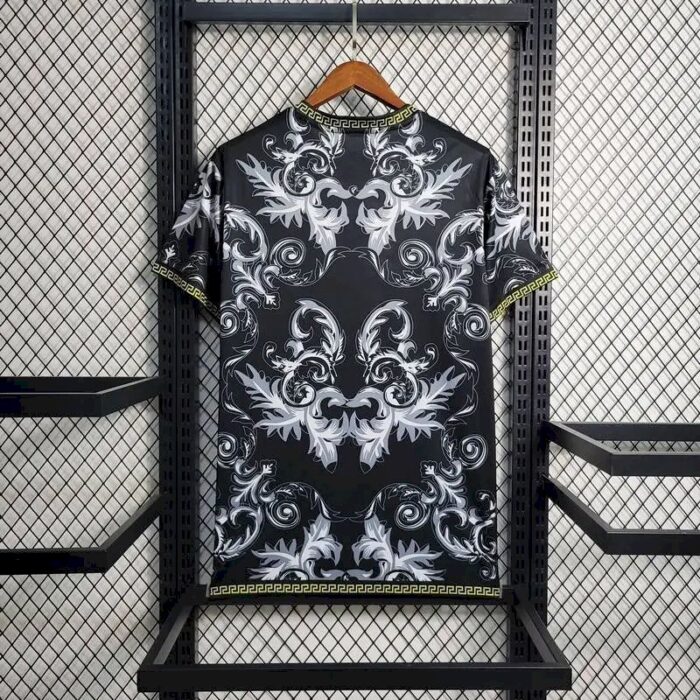 Mens Italy 2023/24 Versace Co-Branded Edition Jersey Black 4