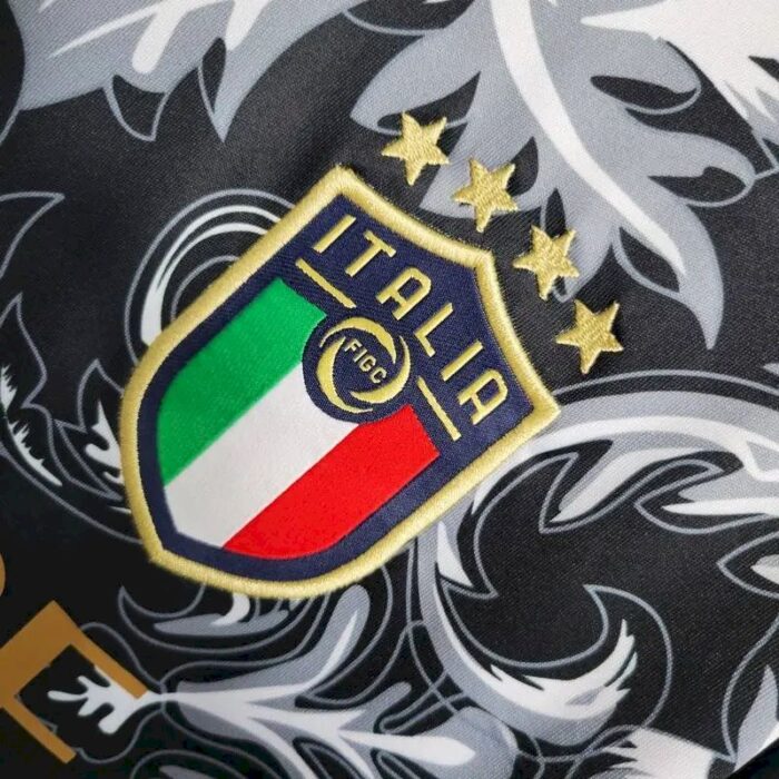 Mens Italy 2023/24 Versace Co-Branded Edition Jersey Black 7