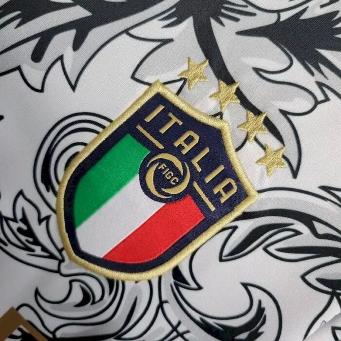 Mens Italy 2023/24 Versace Co-Branded Edition Jersey White 3