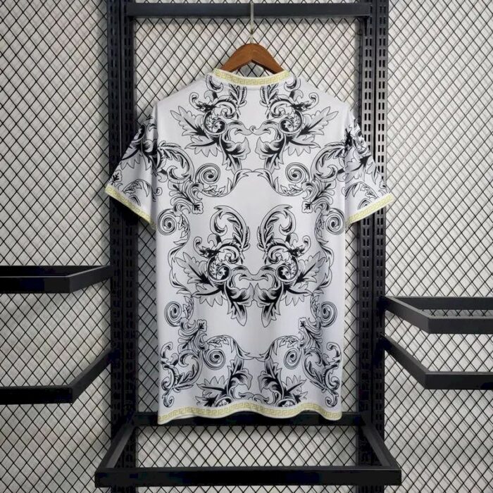 Mens Italy 2023/24 Versace Co-Branded Edition Jersey White 4