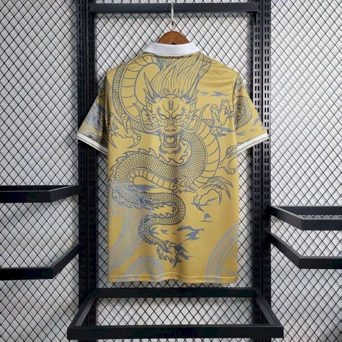 Mens Real Madrid 2023/24 Yellow Dragon Jersey 5