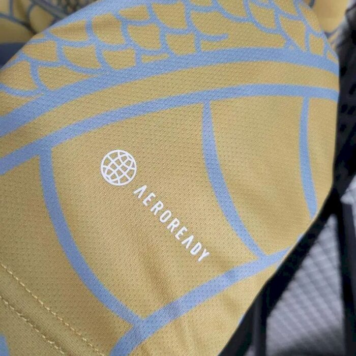 Mens Real Madrid 2023/24 Yellow Dragon Jersey 2