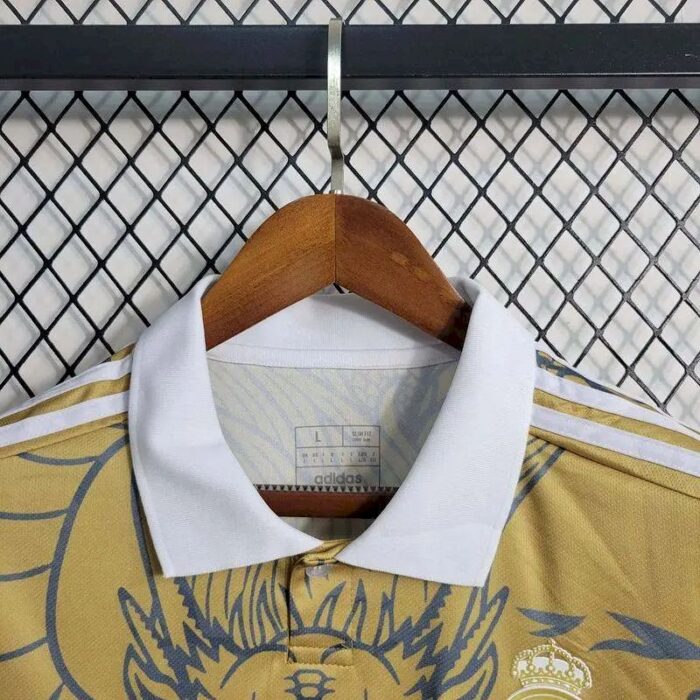 Mens Real Madrid 2023/24 Yellow Dragon Jersey 8