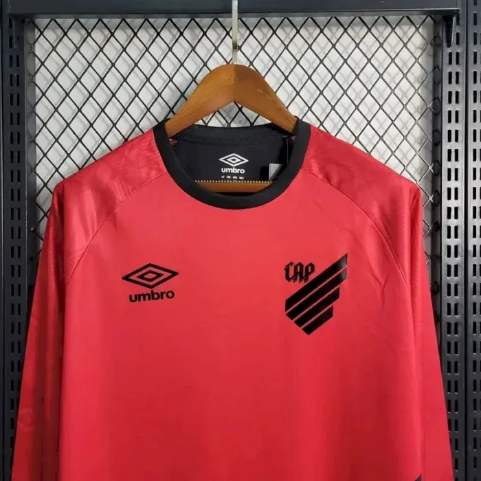 Mens Athletico Paranaense 2023/24 Home Long Sleeve Jersey 1