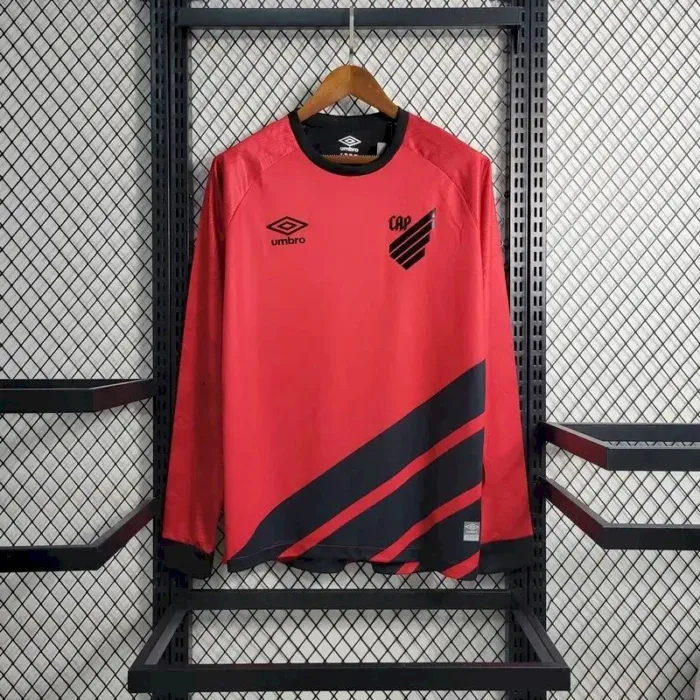 Mens Athletico Paranaense 2023/24 Home Long Sleeve Jersey 8