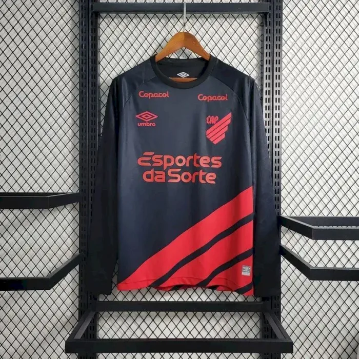 Mens Athletico Paranaense 2023/24 Away Long Sleeve Jersey 3