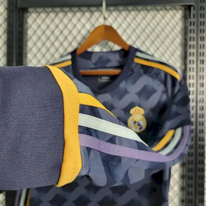 Mens Real Madrid 2023/24 Away Long Sleeve Jersey 4