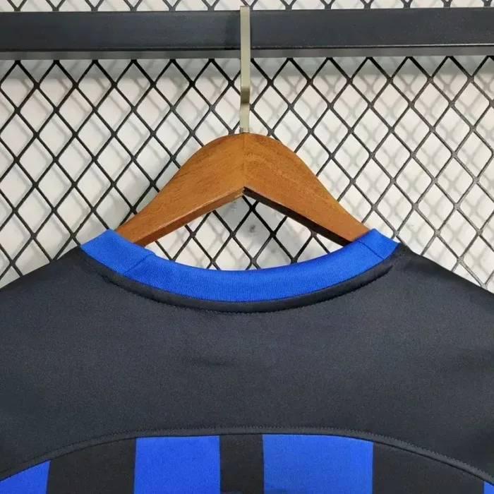 Mens Inter Milan 2023/24 Home Long Sleeve Jersey With AD 2