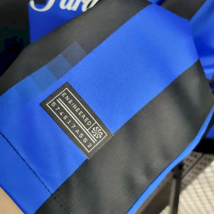 Mens Inter Milan 2023/24 Home Long Sleeve Jersey With AD 4