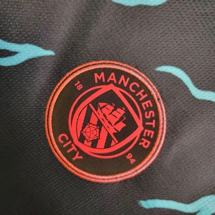 Mens Manchester City 2023/24 Third Long Sleeve Jersey 2