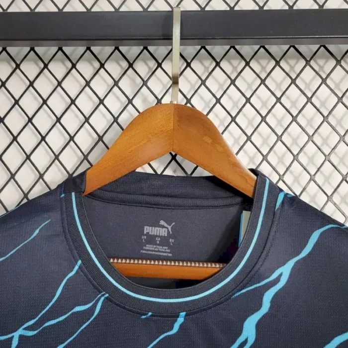 Mens Manchester City 2023/24 Third Long Sleeve Jersey 7
