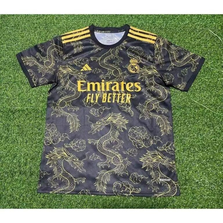 Mens Real Madrid 2023/24 Golden Dragon Jersey