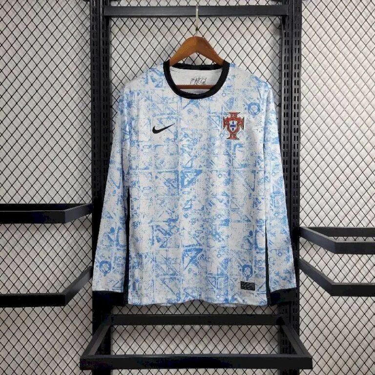 Mens Portugal 2024/25 Away Long Sleeve Jersey 9
