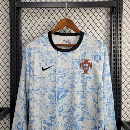 Mens Portugal 2024/25 Away Long Sleeve Jersey 1
