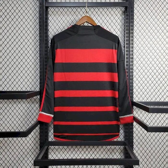 Mens Flamengo 2024/25 Home Long Sleeve Jersey 5