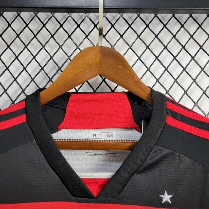 Mens Flamengo 2024/25 Home Long Sleeve Jersey 3